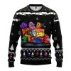 Among Us Black AOP Christmas Sweater Product Photo 1