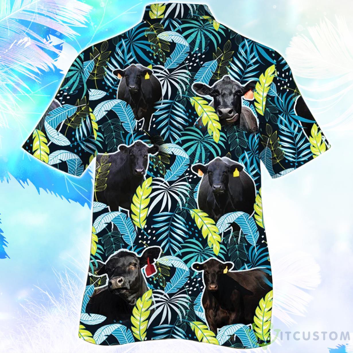 Angus Cattle Jungle Leaves Hawaiian Shirt For Men Women 5 Angus Cattle Jungle Leaves Hawaiian Shirt For Men Women Product Photo 2