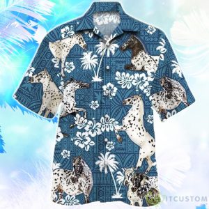 Appaloosa Horse Blue Tribal Hawaiian Shirt For Men Women Product Photo 1