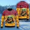 Arizona Cardinals Baby Yoda Lover American Football Fans 3D Ugly Christmas Sweater Christmas Gift For Sport Fans Product Photo 1