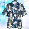 Australian Shepherd Tropical Plants Pattern Blue And White Hawaiian Shirt For Men Women Product Photo 1