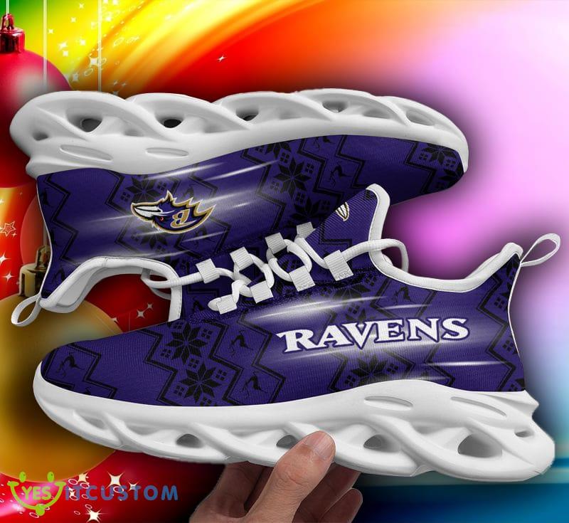 Baltimore Ravens Xmas Pattern Max Soul Sneakers Ugly Christmas Shoes 6 Baltimore Ravens Xmas Pattern Max Soul Sneakers Ugly Christmas Shoes - Baltimore Ravens Xmas Pattern Chunky Sneakers Ugly Christmas Max Soul Shoes
