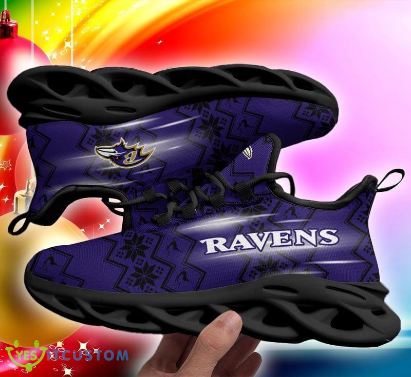 Baltimore Ravens Xmas Pattern Max Soul Sneakers Ugly Christmas Shoes 5 Baltimore Ravens Xmas Pattern Max Soul Sneakers Ugly Christmas Shoes - Baltimore Ravens Xmas Pattern Chunky Sneakers Ugly Christmas Max Soul Shoes Photo 6