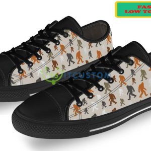 Bigfoot Patterns Fashion Low Top Shoes Product Photo 2