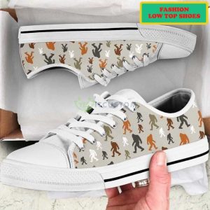 Bigfoot Patterns Fashion Low Top Shoes Product Photo 1
