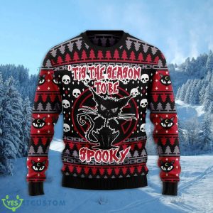 Black Cat Spooky Halloween 3D Ugly Christmas Sweater For Men And Women Christmas Gift Product Photo 2