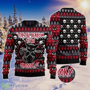 Black Cat Spooky Halloween 3D Ugly Christmas Sweater For Men And Women Christmas Gift Product Photo 1