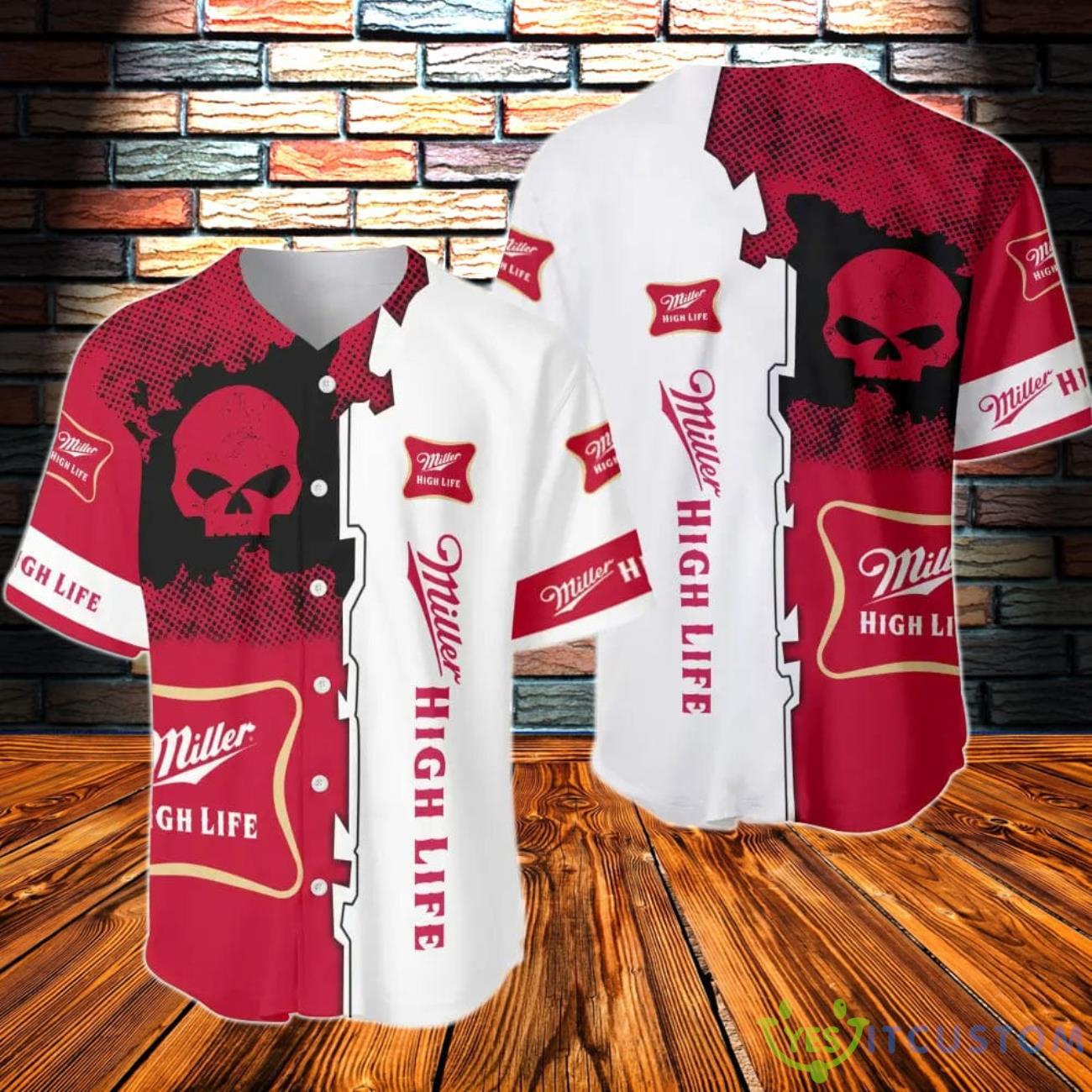 Black Skull Johnnie Walker Baseball Jersey 3 Black Skull Johnnie Walker Baseball Jersey Product Photo 1
