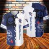 Black Skull Pabst Blue Ribbon Baseball Jersey Product Photo 1