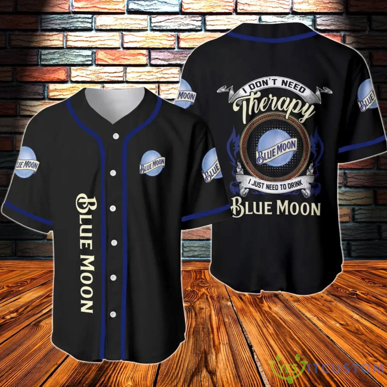 Blue MoonTherapy Baseball Jersey 3 Blue MoonTherapy Baseball Jersey Product Photo 1