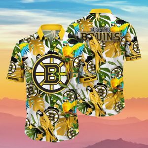 Boston Bruins NHL Flower Hawaiian Shirt Best Gift Idea For Fans Product Photo 1