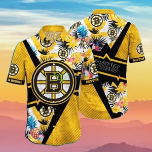 Boston Bruins NHL Flower Hawaiian Shirt Special Gift For Men And Women Fans Product Photo 1