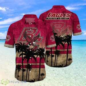 Boston College Eagles Logo Coconut Tropical Hawaiian Shirt Beach Gift For Fans Product Photo 1