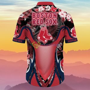 Boston Red Sox MLB Flower Hawaiian Shirt Best Gift For Men And Women Fans 5 Boston Red Sox MLB Flower Hawaiian Shirt Best Gift For Men And Women Fans Product Photo 3