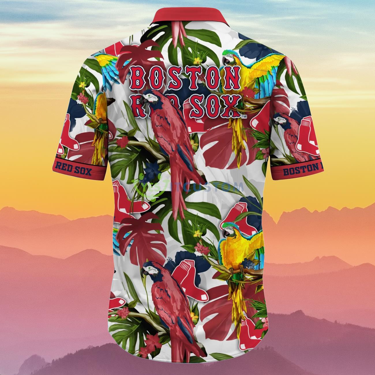 Boston Red Sox MLB Flower Hawaiian Shirt Best Gift Idea For Fans 3 Boston Red Sox MLB Flower Hawaiian Shirt Best Gift Idea For Fans Product Photo 3