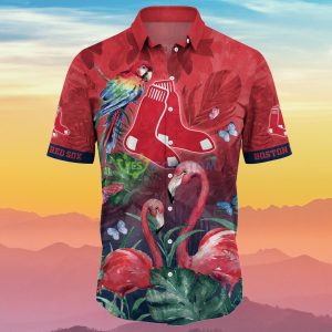 Boston Red Sox MLB Flower Hawaiian Shirt Ideal Gift For Fans Product Photo 2