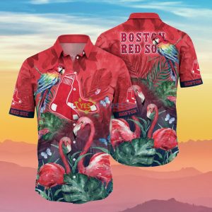 Boston Red Sox MLB Flower Hawaiian Shirt Ideal Gift For Fans Product Photo 1