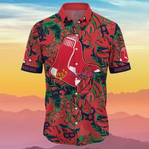Boston Red Sox MLB Flower Hawaiian Shirt Impressive Gift For Real Fans Product Photo 2