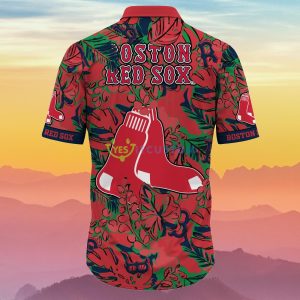 Boston Red Sox MLB Flower Hawaiian Shirt Impressive Gift For Real Fans Product Photo 3