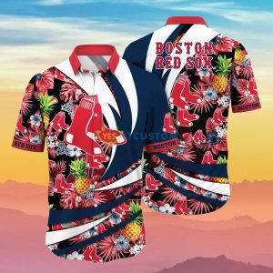 Boston Red Sox MLB Flower Hawaiian Shirt Special Gift For Fans Product Photo 1