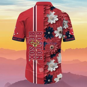 Boston Red Sox MLB Flower Hawaiian Shirt Summer Football Best Gift For Fans Product Photo 3
