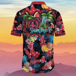 Boston Red Sox MLB Flower Hawaiian Shirt Summer Football Gift For True Fans Product Photo 3