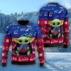 Buffalo Bills Baby Yoda Christmas 3D Ugly Christmas Sweater Christmas Gift For Sport Fanshirt For American Football Fans Product Photo 1