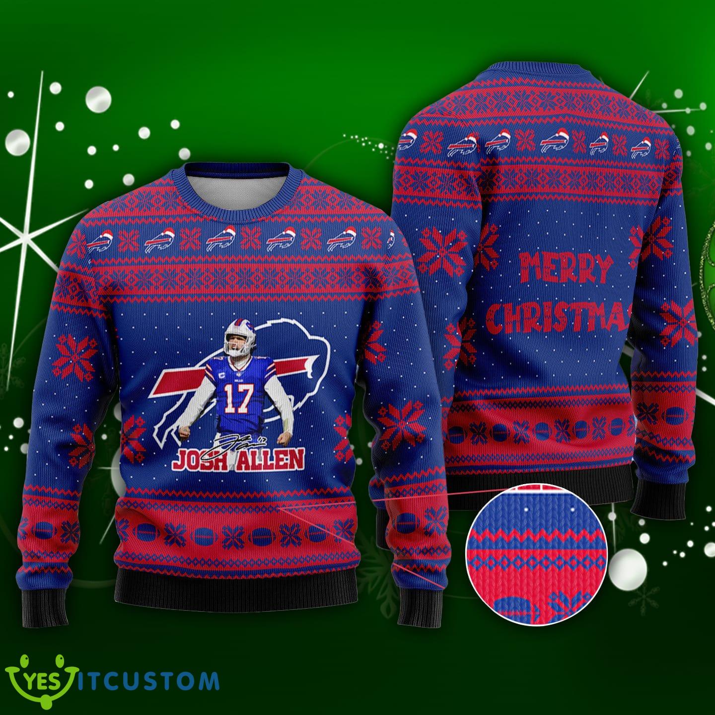 Buffalo Bills Fans Josh Allen Merry Xmas Ugly Christmas Sweater 3 Buffalo Bills Fans Josh Allen Merry Xmas Ugly Christmas Sweater - Buffalo Bills Fans Josh Allen Merry Xmas Ugly Christmas Sweater