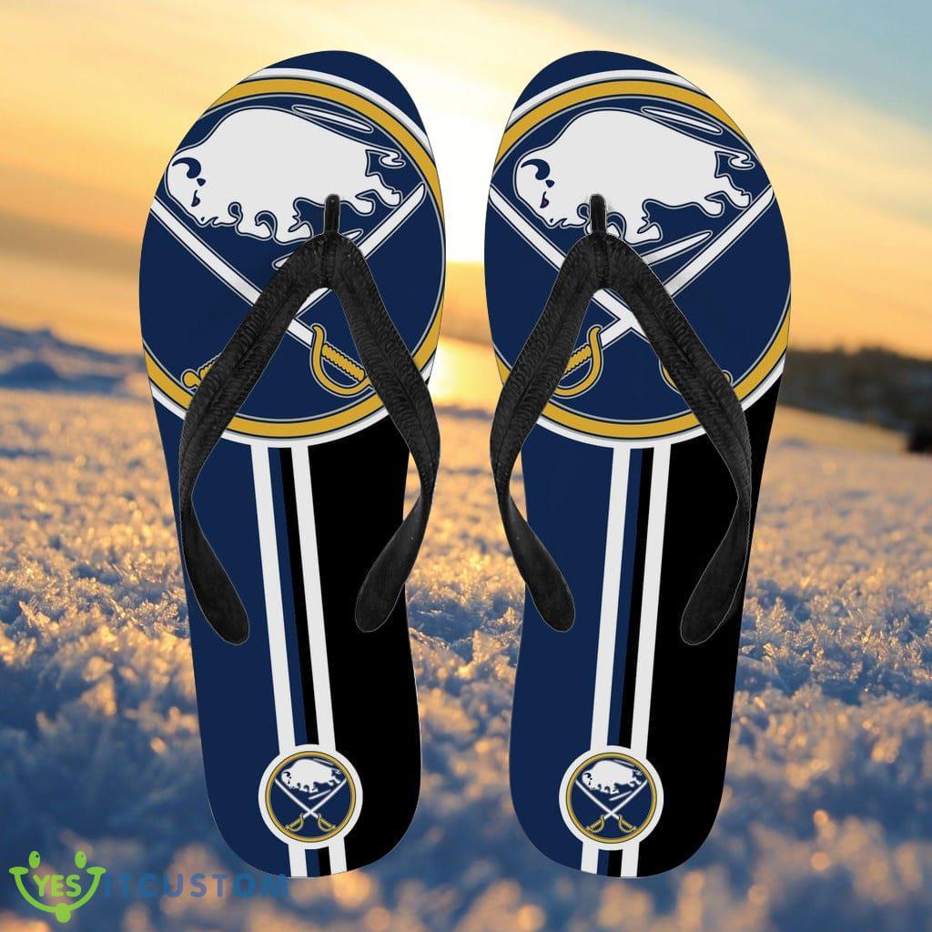 Buffalo Sabres Fan Gift Two Main Colors Flip Flops 3 Buffalo Sabres Fan Gift Two Main Colors Flip Flops Product Photo 1