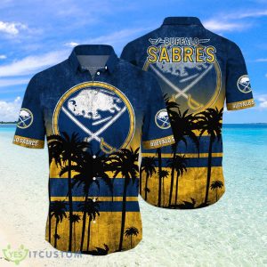 Buffalo Sabres NHL Logo Coconut Tropical Hawaiian Shirt Beach Gift For Fans Product Photo 1