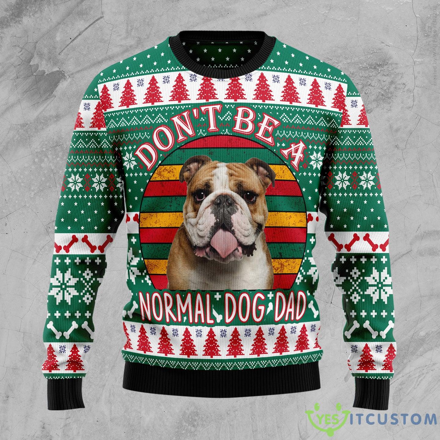 Bulldog Dog Dad Ugly Christmas Sweater Gift Men Women - Bulldog Dog Dad Ugly Christmas Sweater Gift Men Women_1