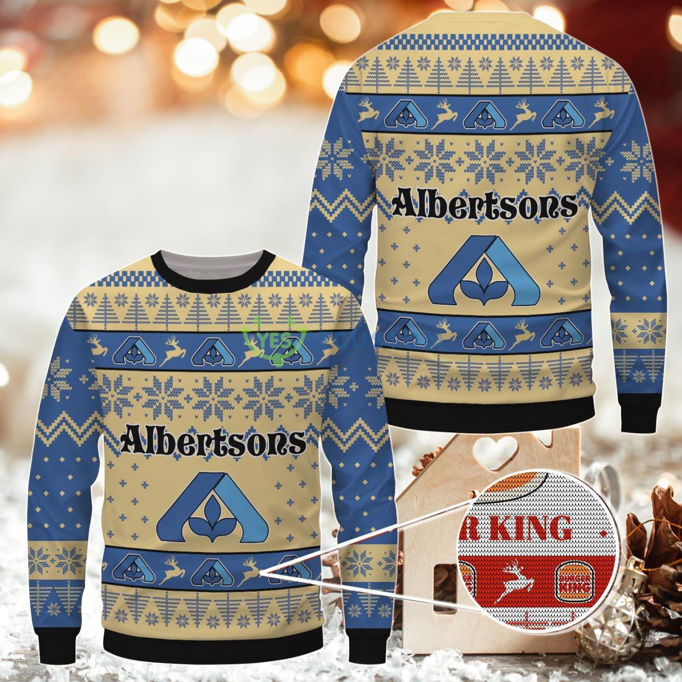 Burger King Ugly Sweater For Men Women 3 Burger King Ugly Sweater For Men Women Product Photo 1