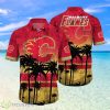 Calgary Flames NHL Logo Coconut Tropical Hawaiian Shirt Beach Gift For Fans Product Photo 1