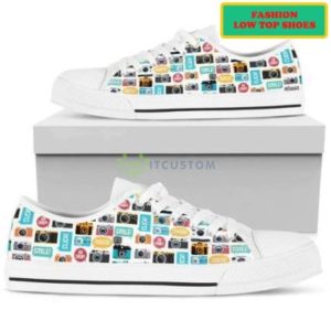 Camera Fashion Low Top Shoes Product Photo 1