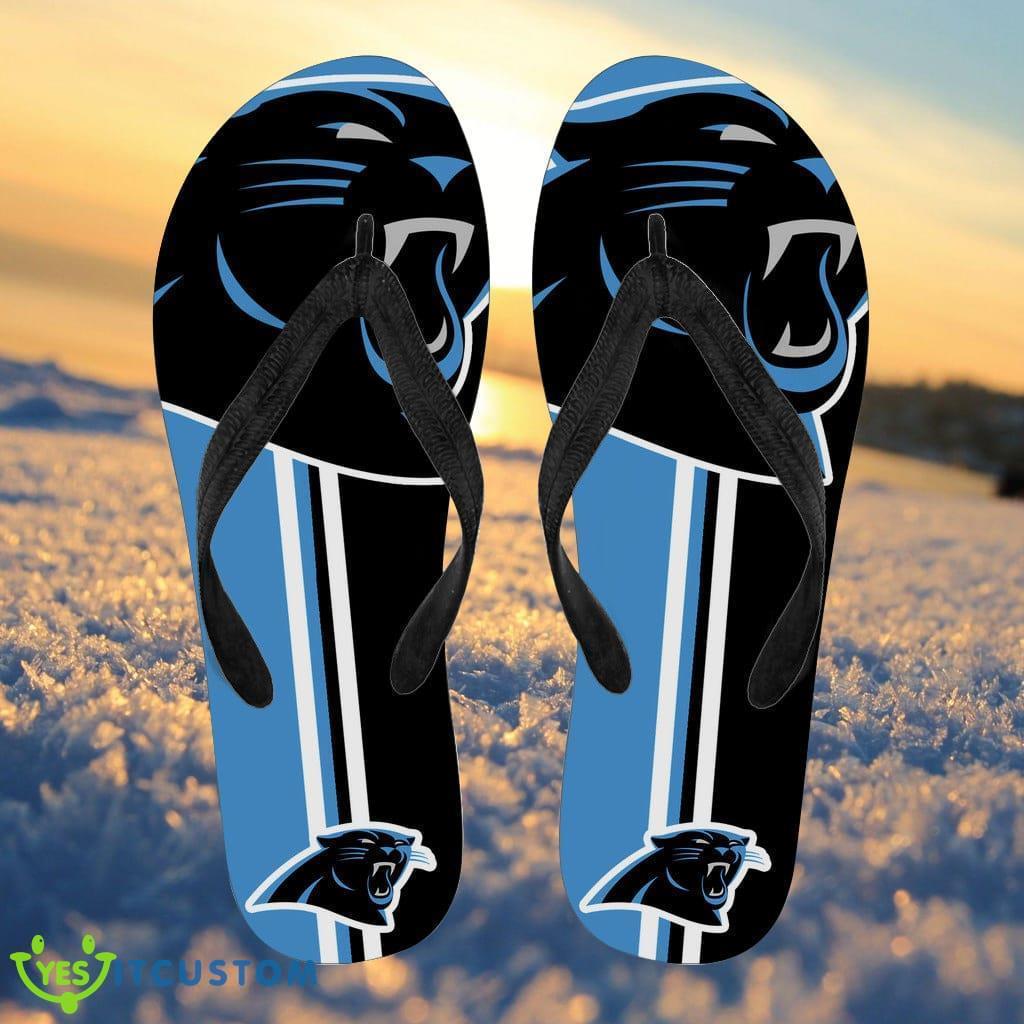 Carolina Panthers Fan Gift Two Main Colors Flip Flops 3 Carolina Panthers Fan Gift Two Main Colors Flip Flops Product Photo 1