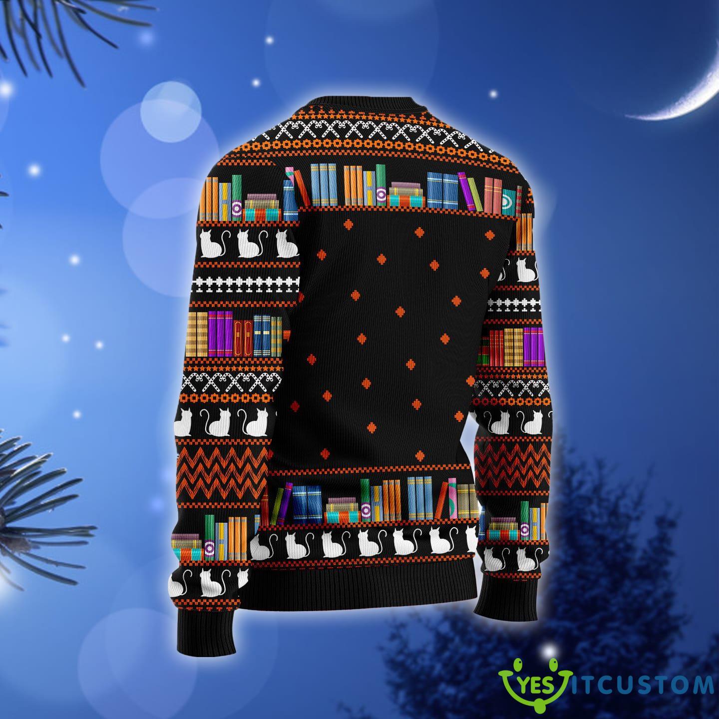 Cat And Books Ugly Christmas Sweater Gift Men Women 6 Cat And Books Ugly Christmas Sweater Gift Men Women - Cat And Books Ugly Christmas Sweater Gift Men Women_2