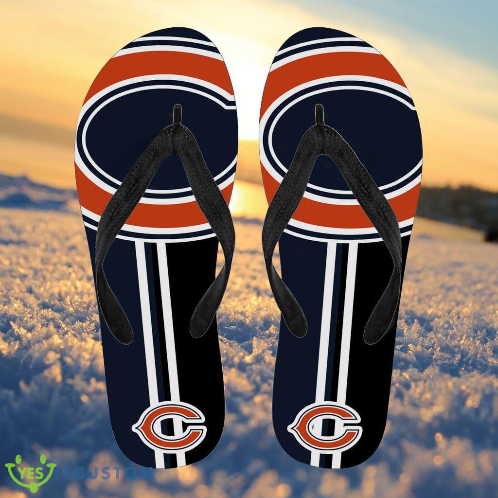 Chicago Bears Fan Gift Two Main Colors Flip Flops 3 Chicago Bears Fan Gift Two Main Colors Flip Flops Product Photo 1
