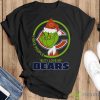 Chicago Bears NFL Christmas Grinch I Hate People But I Love My Favorite Football Team T Shirt - Black T-Shirt