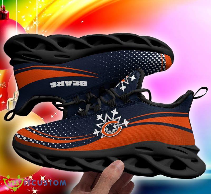 Chicago Bears Xmas Pattern Max Soul Sneakers Snowflakes Christmas Shoes 5 Chicago Bears Xmas Pattern Max Soul Sneakers Snowflakes Christmas Shoes - Chicago Bears Xmas Pattern Chunky Sneakers Ugly Christmas Max Soul Shoes Photo 6