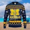 Christmas Gift NCAA Michigan Wolverines Logo With Funny Grinch 3D Ugly Christmas Sweater For Fans Product Photo 1