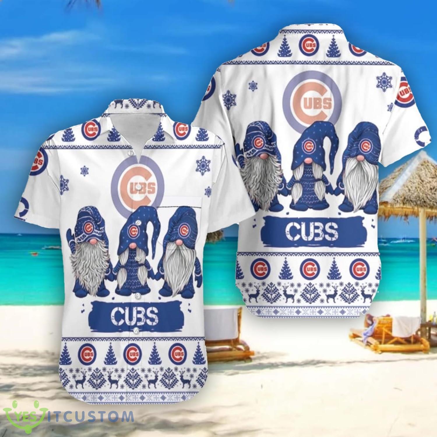 Christmas Gnomes Chicago Cubs Christmas Pattern 3D Hawaiian Shirt Christmas Gift 2 Christmas Gnomes Chicago Cubs Christmas Pattern 3D Hawaiian Shirt Christmas Gift Product Photo 1