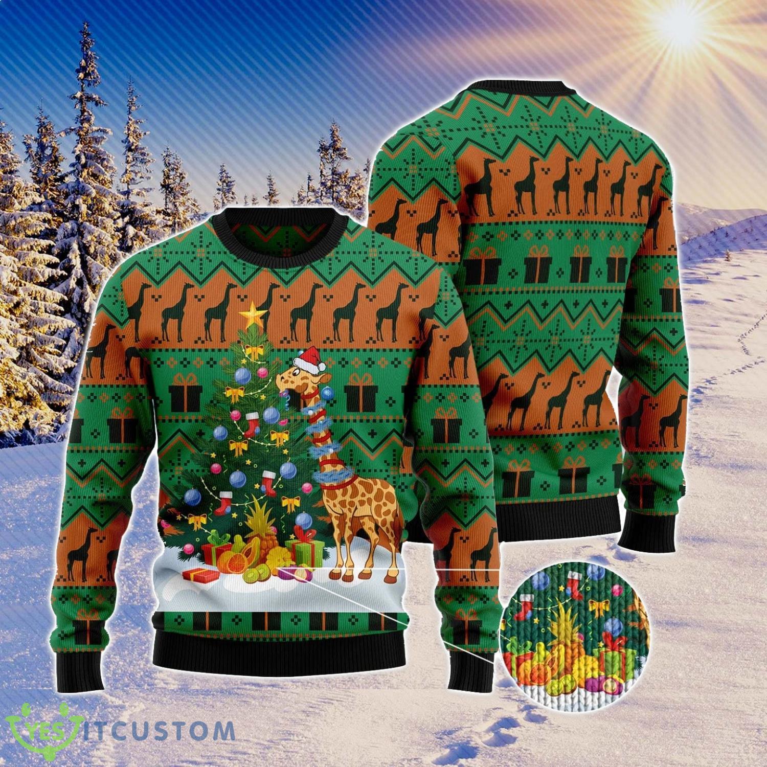 Christmas Tree Giraffe 3D Ugly Christmas Sweater For Men And Women Christmas Gift 7 Christmas Tree Giraffe 3D Ugly Christmas Sweater For Men And Women Christmas Gift Product Photo 1