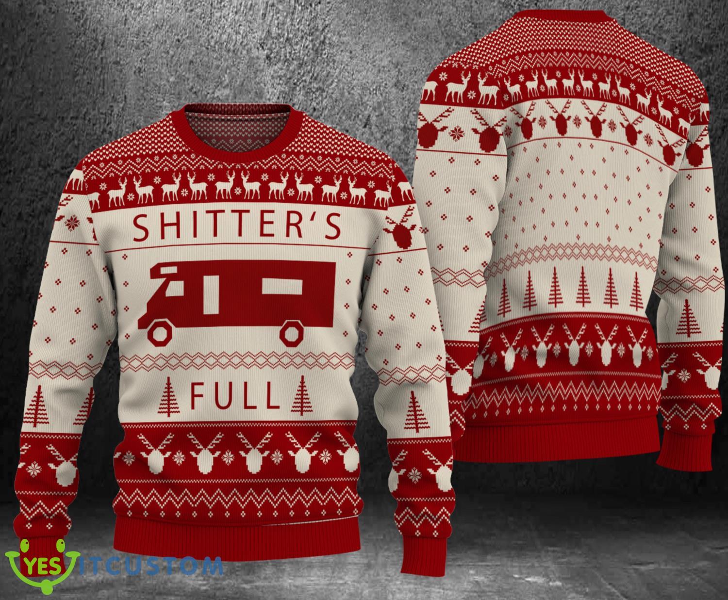 Christmas Vacation Shitter's Full 3D Ugly Sweater 3 christmas vacation shitters full 3d ugly sweater