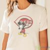 Cincinnati Reds MLB Baseball Dabbing Mickey Disney Sports T Shirt - White Ladies T-Shirt