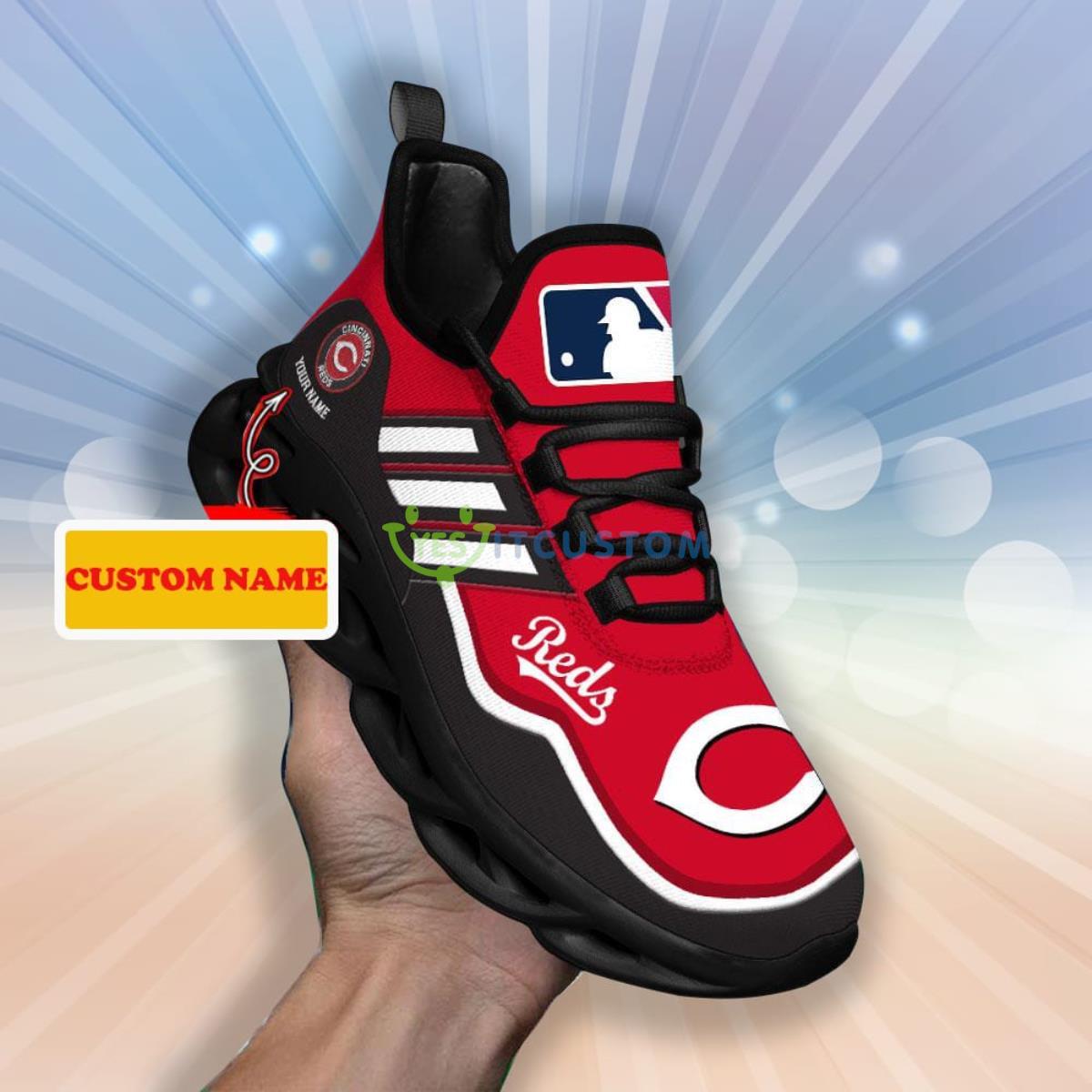 Cincinnati Reds MLB Custom Name Max Soul Sneakers 10 Cincinnati Reds MLB Custom Name Max Soul Sneakers Product Photo 2