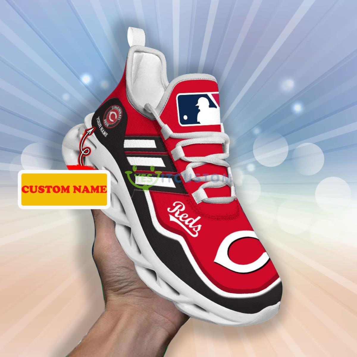 Cincinnati Reds MLB Custom Name Max Soul Sneakers 9 Cincinnati Reds MLB Custom Name Max Soul Sneakers Product Photo 1