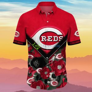 Cincinnati Reds MLB Flower Hawaiian Shirt Unique Gift For Men And Women Fans 4 Cincinnati Reds MLB Flower Hawaiian Shirt Unique Gift For Men And Women Fans Product Photo 2