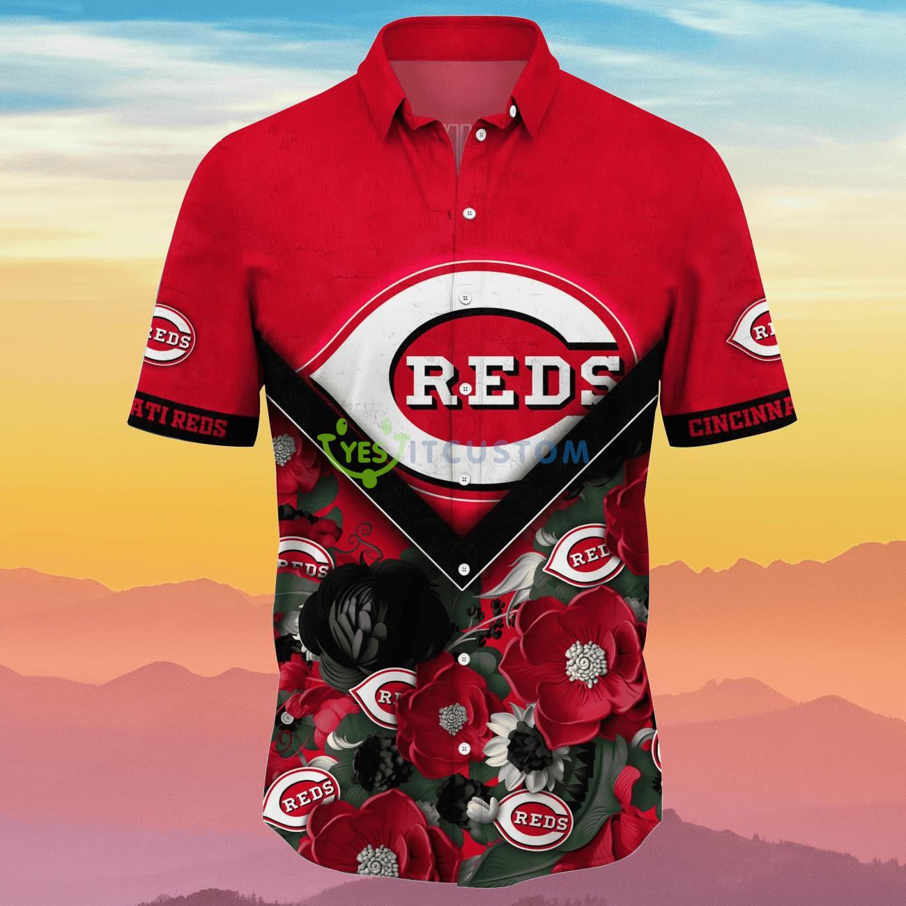 Cincinnati Reds MLB Flower Hawaiian Shirt Unique Gift For Men And Women Fans 7 Cincinnati Reds MLB Flower Hawaiian Shirt Unique Gift For Men And Women Fans Product Photo 2