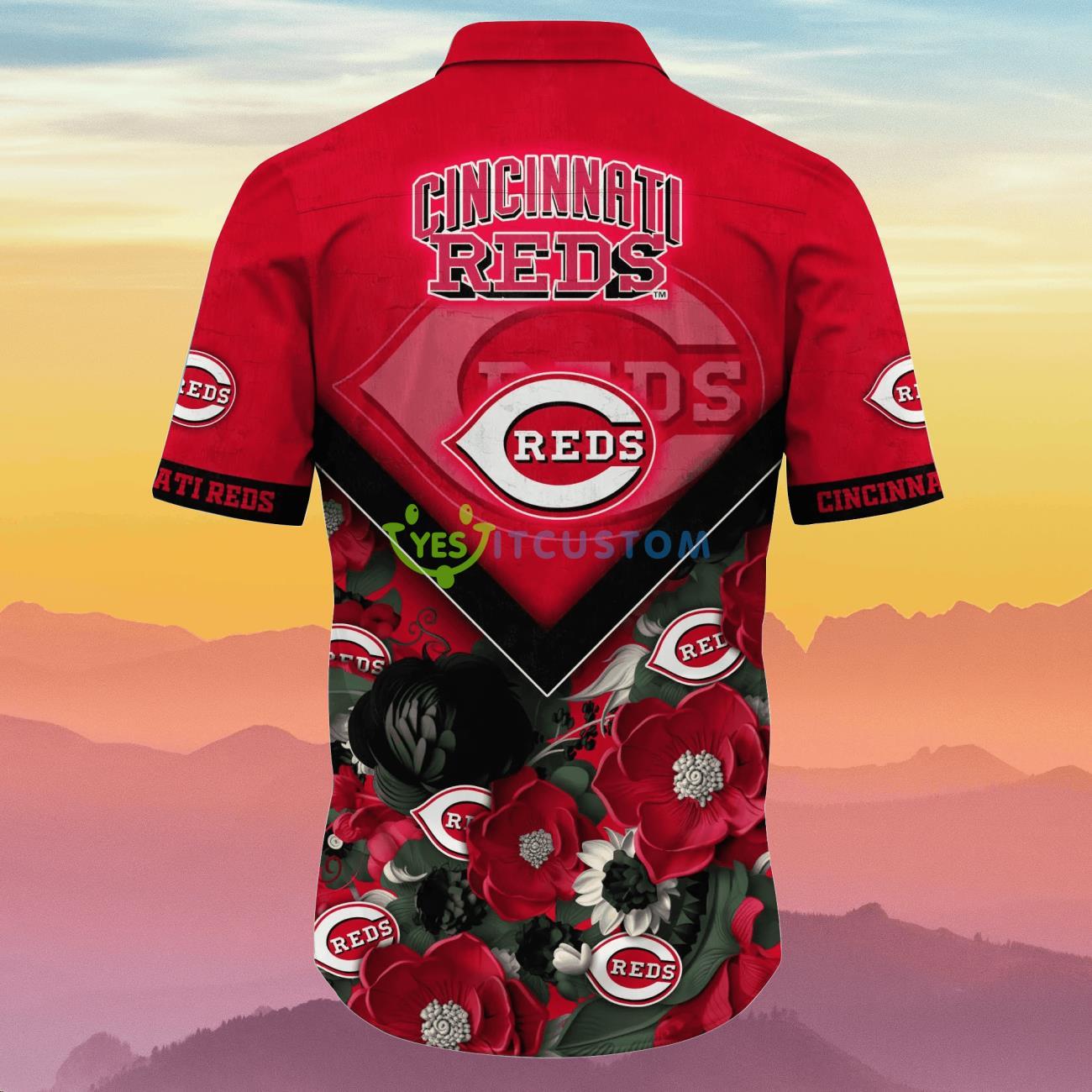 Cincinnati Reds MLB Flower Hawaiian Shirt Unique Gift For Men And Women Fans 3 Cincinnati Reds MLB Flower Hawaiian Shirt Unique Gift For Men And Women Fans Product Photo 3