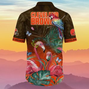 Cleveland Browns NFL Flower Hawaiian Shirt Ideal Gift For Fans Product Photo 3
